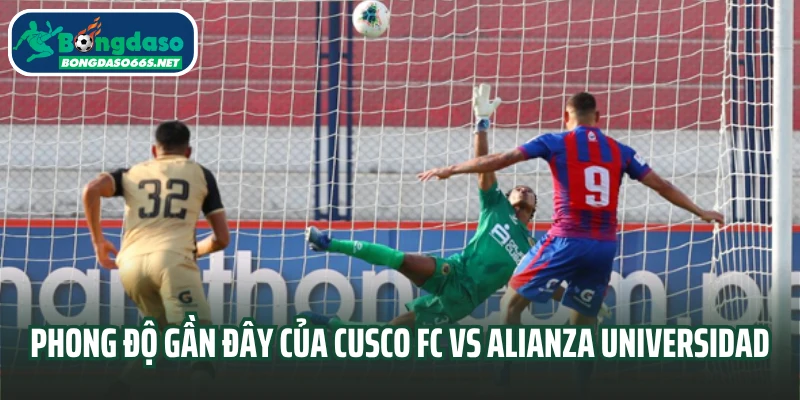 Phong độ gần đây của Cusco FC vs Alianza Universidad